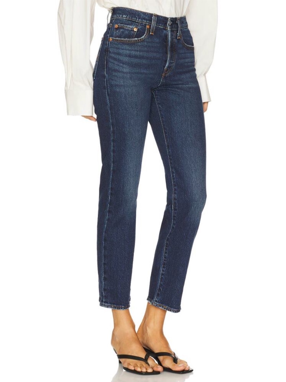 Levi’s Wedgie Straight Ankle Jeans Dark Wash Womens 31x28